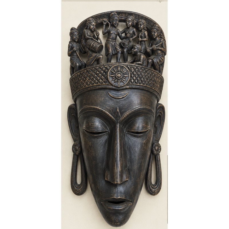Crown Mask – Musicians Motif — catalogue reference