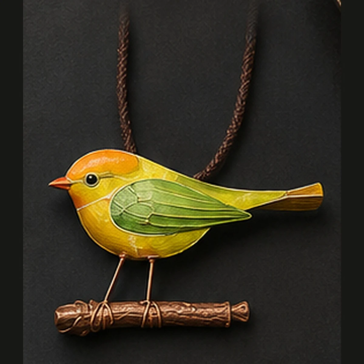 Enamel Bird Pendant · HJ-AD-007