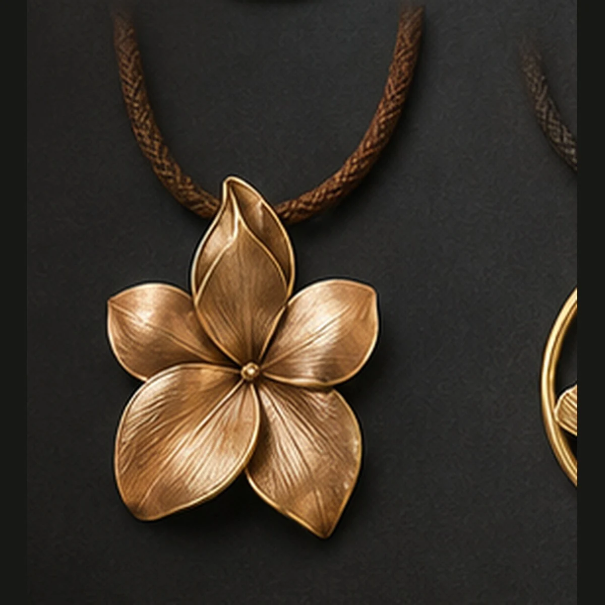 Layered Flower Pendant · HJ-AD-008