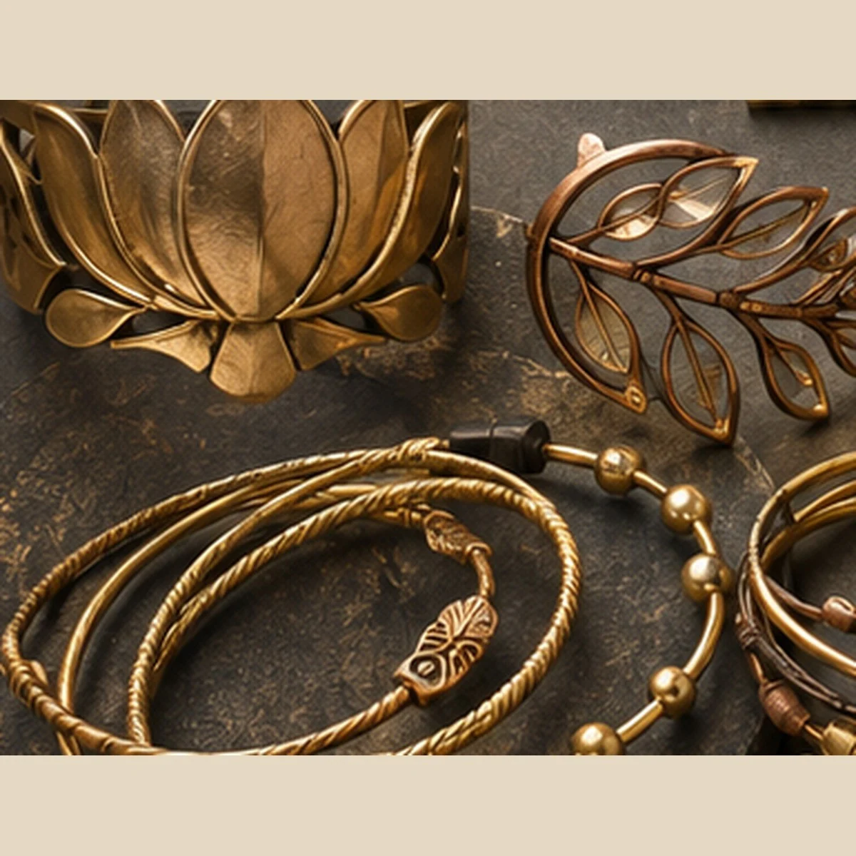 Leafwork Cuff Collection · HJ-AD-024