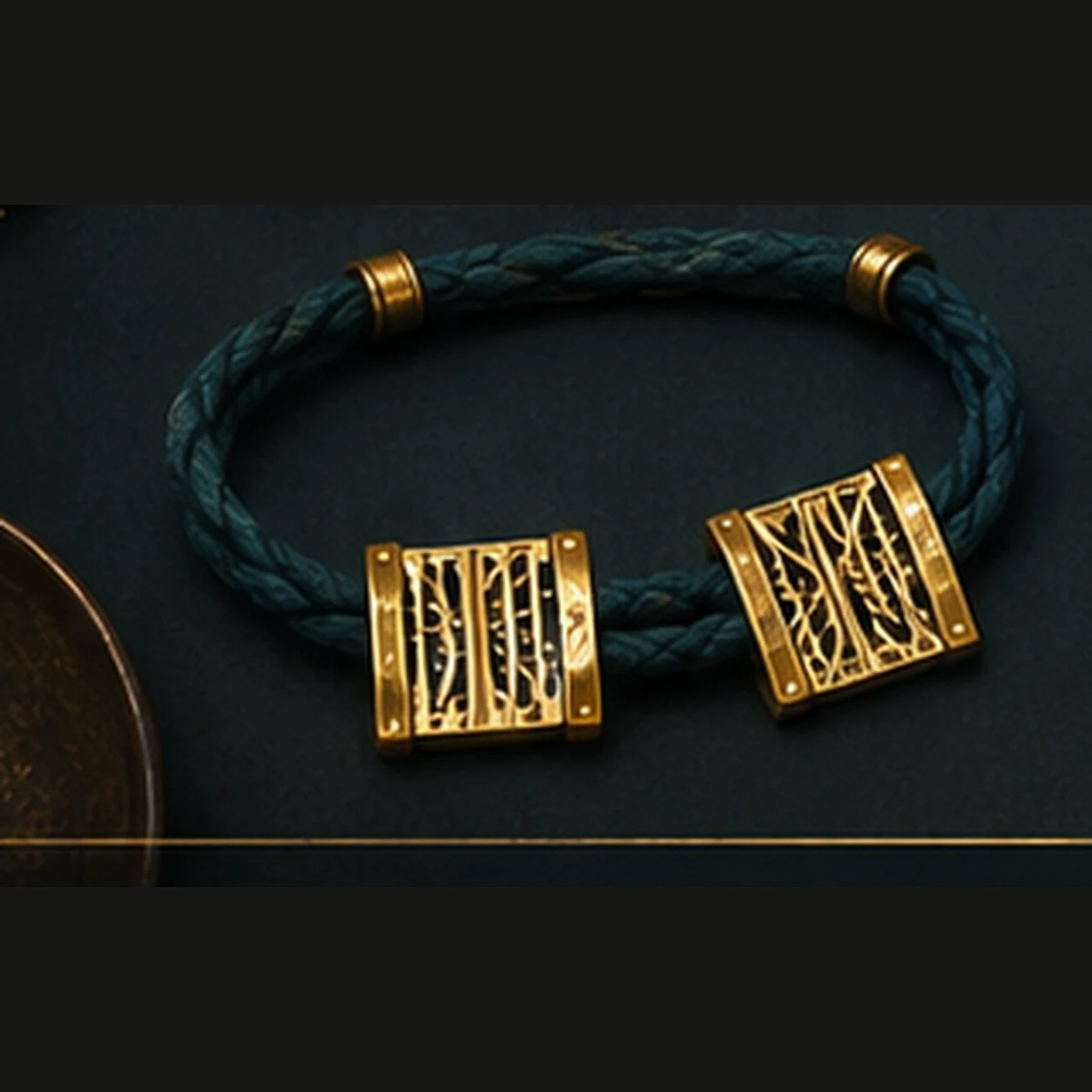 Teal Cord Bracelet · HJ-AD-027