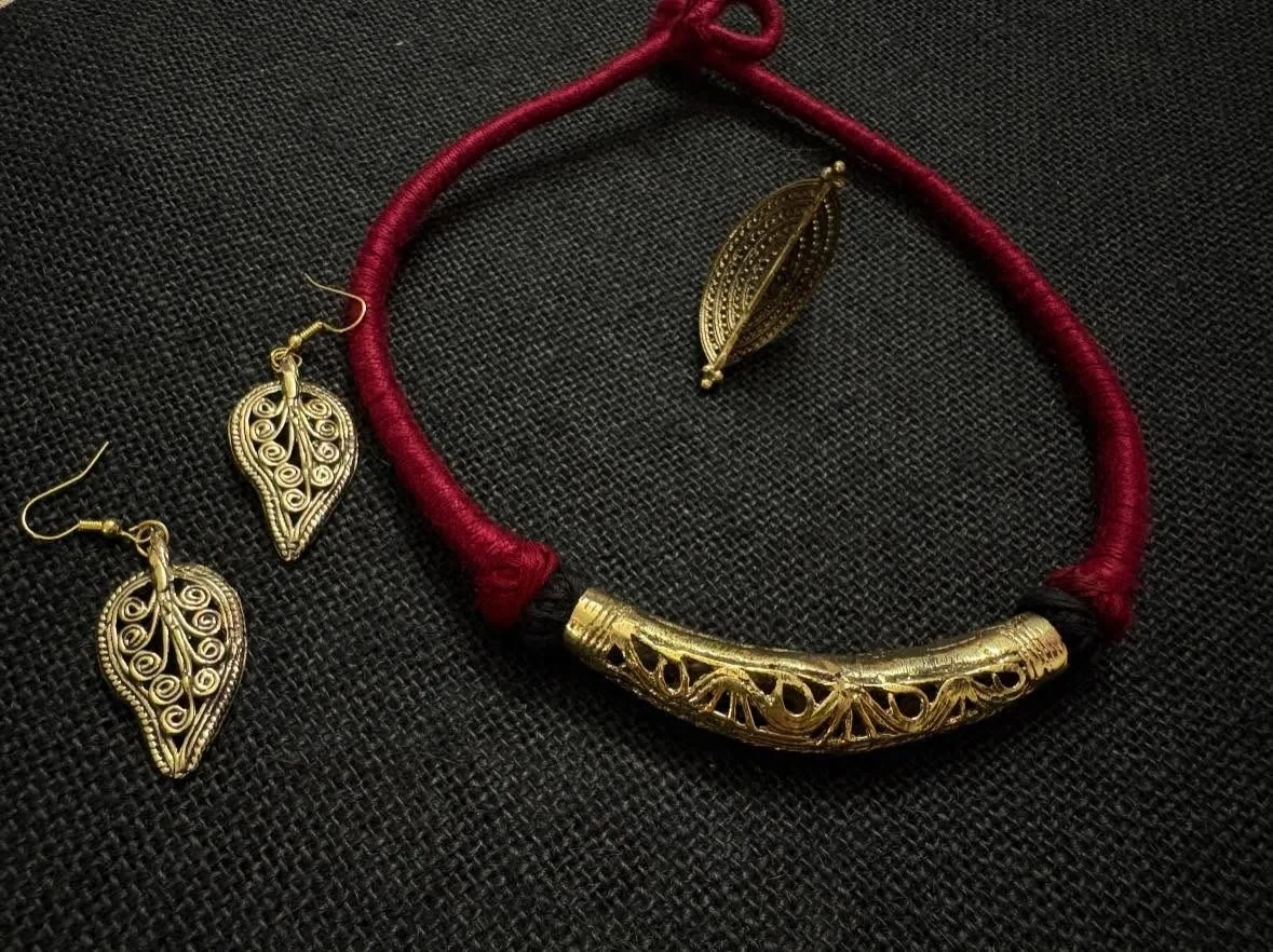 Filigree Leaf Ensemble · HJ-NS-006