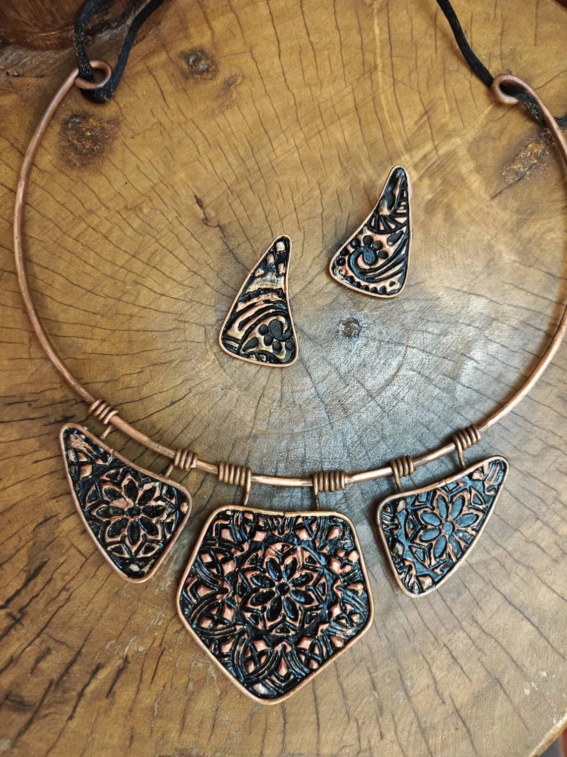 Black Filigree Panel Set · HJ-NS-013