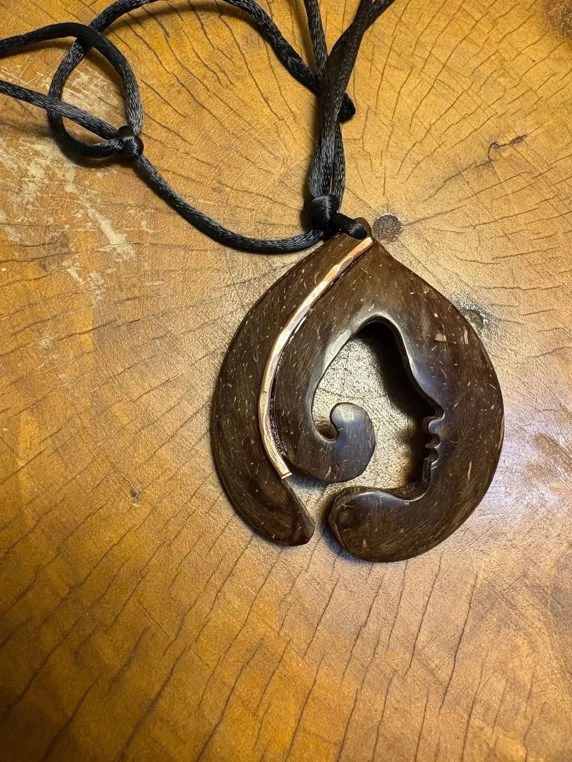 Spiral Teardrop Pendant · HJ-PD-007